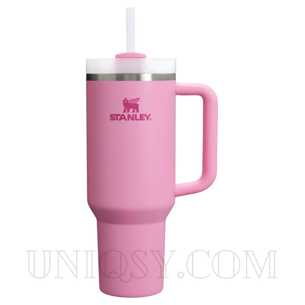 Stanley Tumbler with Handle & Straw Lid - Stainless Steel, Vacuum Insulated, Thermal Iced Travel Mug (40 OZ)