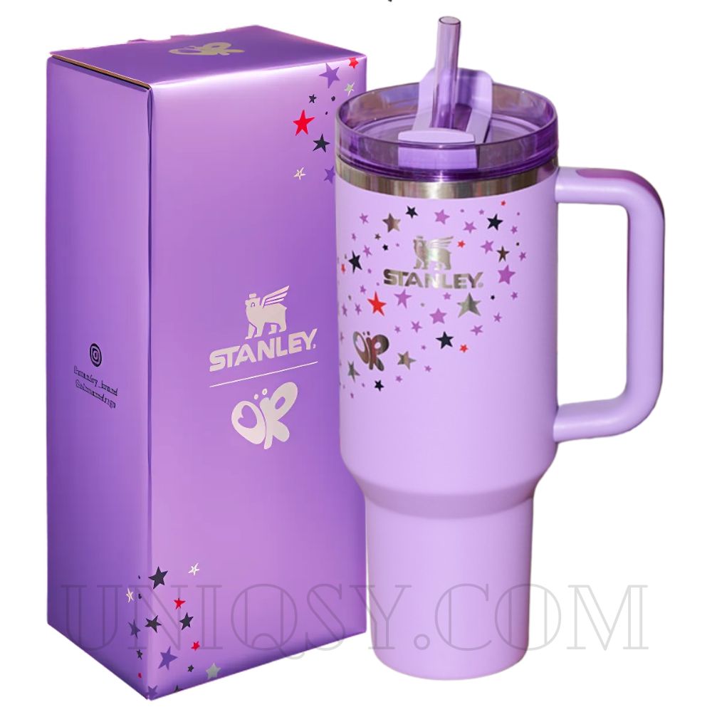 The Quencher Stanley Neon 40 OZ Tumbler Cup